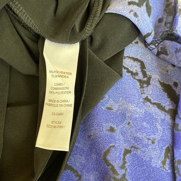 2/$20. Ricki’s asymmetrical blouse in size small two-tone with underlay. - Picture 5 of 7